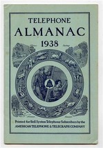 American Telephone &amp; Telegraph Almanac 1938 Printed for Bell System Subs... - £14.21 GBP