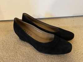 Lazio Women&#39;s 38 Giorgia Black Nubuck Low Heels - $468.29 MXN