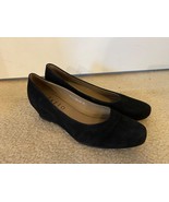 Lazio Women&#39;s 38 Giorgia Black Nubuck Low Heels - $470.22 MXN