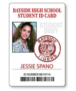 JESSIE SPANO SAVED BY THE BELL BAYSIDE  NAME BADGE HALLOWEEN COSPLAY PIN... - €13,11 EUR