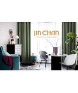 JINCHAN 4pcs Set Luxury Velvet Curtains Light Filtering Room Darkening S... - $97.01+