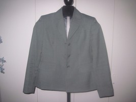 Evan Picone Ladies Gray 100% Polyester Suit JACKET-LINED-4P-BARELY WORN-NICE - £6.05 GBP