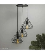 Golden Hanging Pendent Ceiling Light,Round Shape for Bedroom, Living Roo... - $271.61 CAD