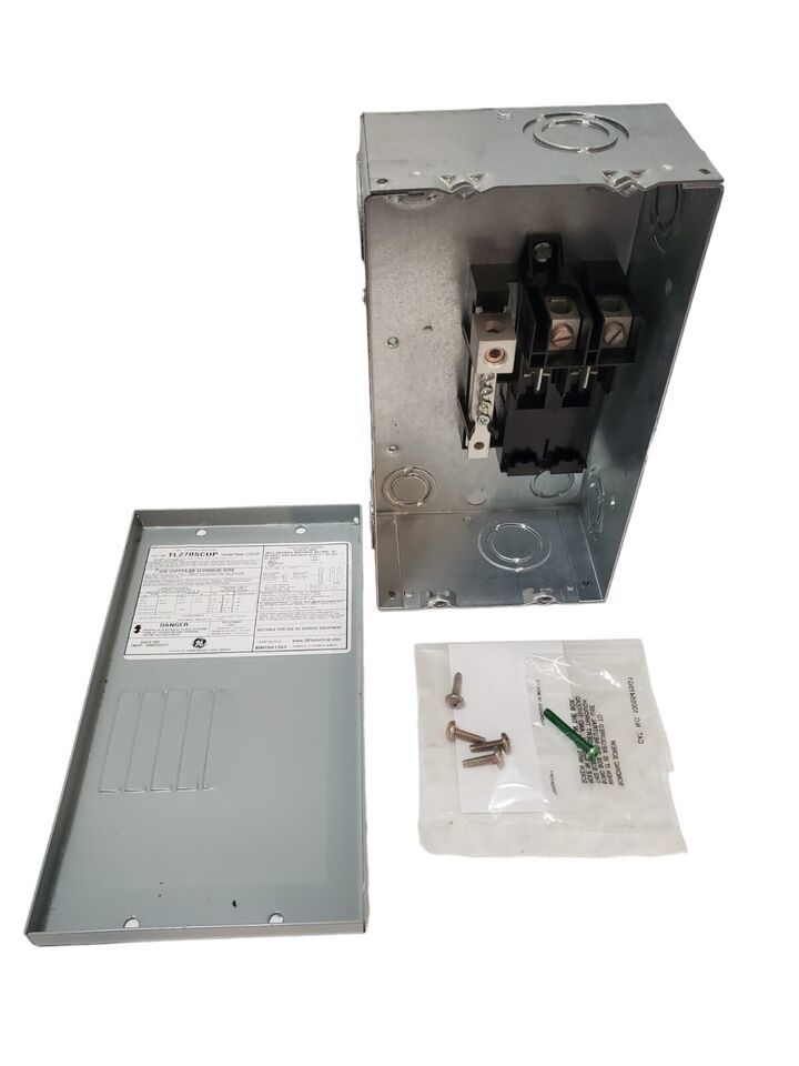 GE 70 Amp Main Lug 2 Spaces 4 Circuits TL270SCUP - Indoor Use - Surface ... - $22.90