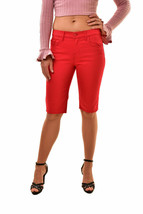 J BRAND Womens Knee Length Shorts By Simone Rocha Solid Red Size 25W SR9022T142 - £70.91 GBP