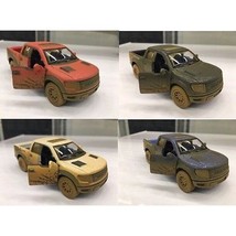 New Set Of 4: Ford F-150 Svt Raptor Supercrew Muddy Diecast Model Toy 1:... - $55.96