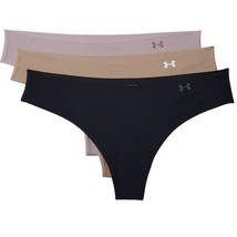 Under Armour Pure Stretch Thong Underwear Panties Womens Large 3 Pack Bl... - £18.89 GBP