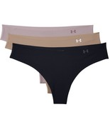 Under Armour Pure Stretch Thong Underwear Panties Womens Large 3 Pack Bl... - $23.71