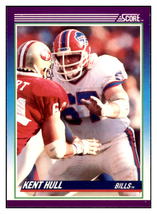 1990 Score Kent Hull   Buffalo Bills Football Card VFBMD - £97.28 GBP