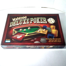 Yahtzee Deluxe Poker Game Parker Brothers Hasbro 2005 (Missing 2 tokens/chips) - £11.84 GBP