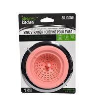Ideal Kitchen Pink Silicone Sink Strainer - $4.95