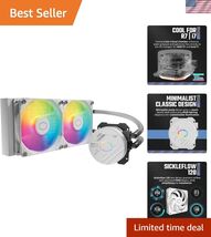 MasterLiquid 240L Core White 240mm Close-Loop AIO Liquid Cooler, ARGB Sy... - $110.86