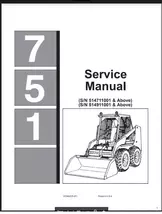 Bobcat - 751 Service Repair Manual, Skid Steer, Skid loader Manual  - $14.08 CAD