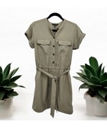 BANANA REPUBLIC Factory Olive Green Utility Shirt Dress Size S NEW $90 - $716.07 MXN
