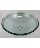 Bathroom Glass Vessel Sink Drain Faucet Clear Tempered Combo Basin Bowl ... - $2,369.25 MXN