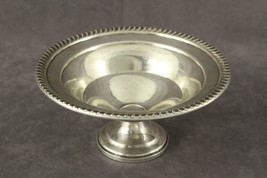STERLING SILVER Footed Serving Compote Bowl MUECK CAREY 686 7&quot; Rope Trim - £126.27 GBP