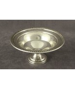 STERLING SILVER Footed Serving Compote Bowl MUECK CAREY 686 7&quot; Rope Trim - £124.60 GBP