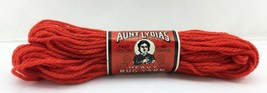 Vintage Caron Aunt Lydia&#39;s Heavy Rug Yarn Polyester - Partial Skein Phantom Red - £4.50 GBP