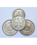 Allemagne plein De 4 Argent Pièces 1914 - 1924 VF - Bu État - $119.49 CAD