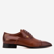 The Rockwell Handmade Tan Leather Cap Toe Oxford Men Shoe image 8