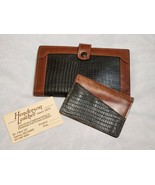 The Henderson Leather co Vintage Note Wallet &amp; Business Card HolderNEW O... - $738.59 MXN