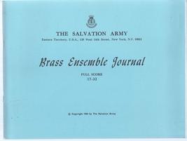 Salvation Army Brass Ensemble Journal, Full Score 17-32  - £34.61 GBP