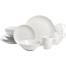Dinnerware Set Service For 4 Porcelain Dishes Plates Bowls Mugs White 16... - £43.45 GBP