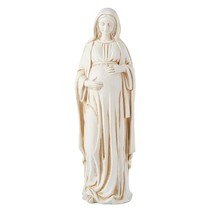 8&quot; H Pregnant Virgin Mother Mary Resin Statue Figurine Catholic Mothers ... - $29.99