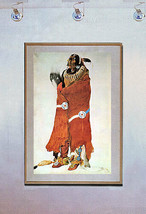 Indian Warrior 15x22 Bodmer Native American Indian Art Print - £39.77 GBP
