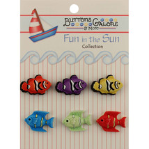 Buttons Galore Fun In The Sun Buttons-Exotic Fish - £9.14 GBP