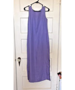 Talbots Purple Irish Linen Maxi Dress Size 4 - $30.10
