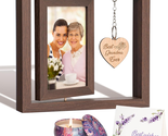 Mothers Day Gifts for Grandma Picture Frame 4X6 Rotating Wooden Photo Fr... - $26.96