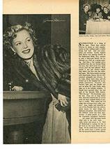 June Haver Doris Day original 1pg 8x10 clipping magazine photo #V9670 - £3.84 GBP