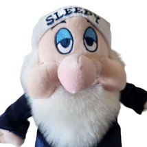 Disney Store Sleepy Dwarf Seven Dwarves 10 in Plush Stuffed Animal Figure Beanie - £9.40 GBP