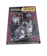 Grey Tabby Kitten to King Before &amp; After Jigsaw Puzzle Cat Sealed 500 Pi... - €5,10 EUR