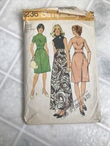 Vintage Sewing Pattern, 1972 Simplicity 5236 Misses 12 Dress in 2 lengths  - $15.04