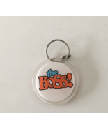 Vintage The Boss round acrylic key ring key holder keychain - $21.73