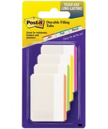 Post-It Durable Filing Tabs 2 inch X1.5 inch 24 Per Pkg Assorted Neon Co... - $863.05 MXN