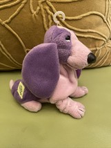 Hush Puppies Bean Bag Basset Hound Dog Toy Lavender Purple-BRAND NEW! - £11.74 GBP