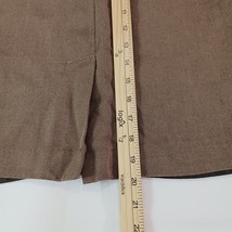 ATTENTION Women's Brown Cotton Rear Zip & Slit Pockets Pencil Skirt Size 10 image 5