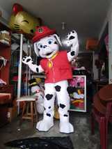 New Red Dog Patrol Fire Fighter Mascot Character Costume Birthday Party ... - £311.02 GBP