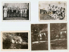 1930&#39;s/40&#39;s German Army Or Sports Club Five Beefcake Photos Weightliftin... - £15.92 GBP