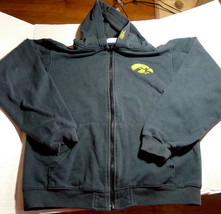 IOWA HAWKEYES Full Zip Lightweight Hooded Sweatshirt Hoodie Youth 16/18 - £14.65 GBP