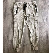 Free Planet Kids Boys Khaki Tan Cargo Jogger Pants Size Medium Stretch T... - $14.84
