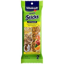 Vitakraft Crunch Sticks Rabbit &amp; Guinea Pig Treat Variety Pack - Popped Grains  - £25.23 GBP