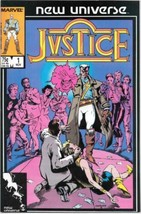 Justice Comic Book #1 Marvel Comics 1986 Very FINE/NEAR Mint - £2.19 GBP