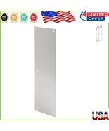 Durable 3-1/2 x 15 In. Stainless Steel Push Plate with Mounting Hardware - $472.60 MXN