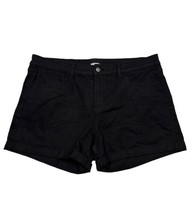 Old Navy Women Size 16 (Measure 36x3) Black Stretch Cuffed Shorts - $11.45