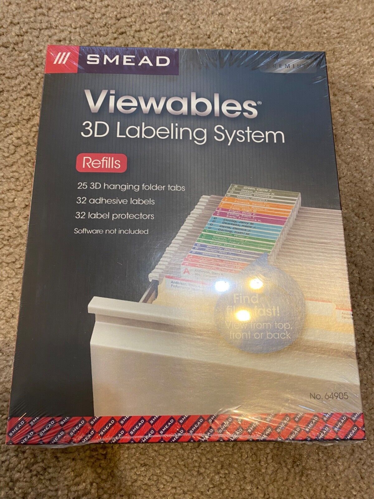 Smead Viewables Color Labeling System Supplies Refills, Pack of 25 (64905) - £7.44 GBP