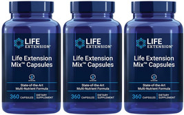 Mix Capsules Multivitamin Mineral Fruit Vege Supplement 1080 Cap Life Extension - $175.49